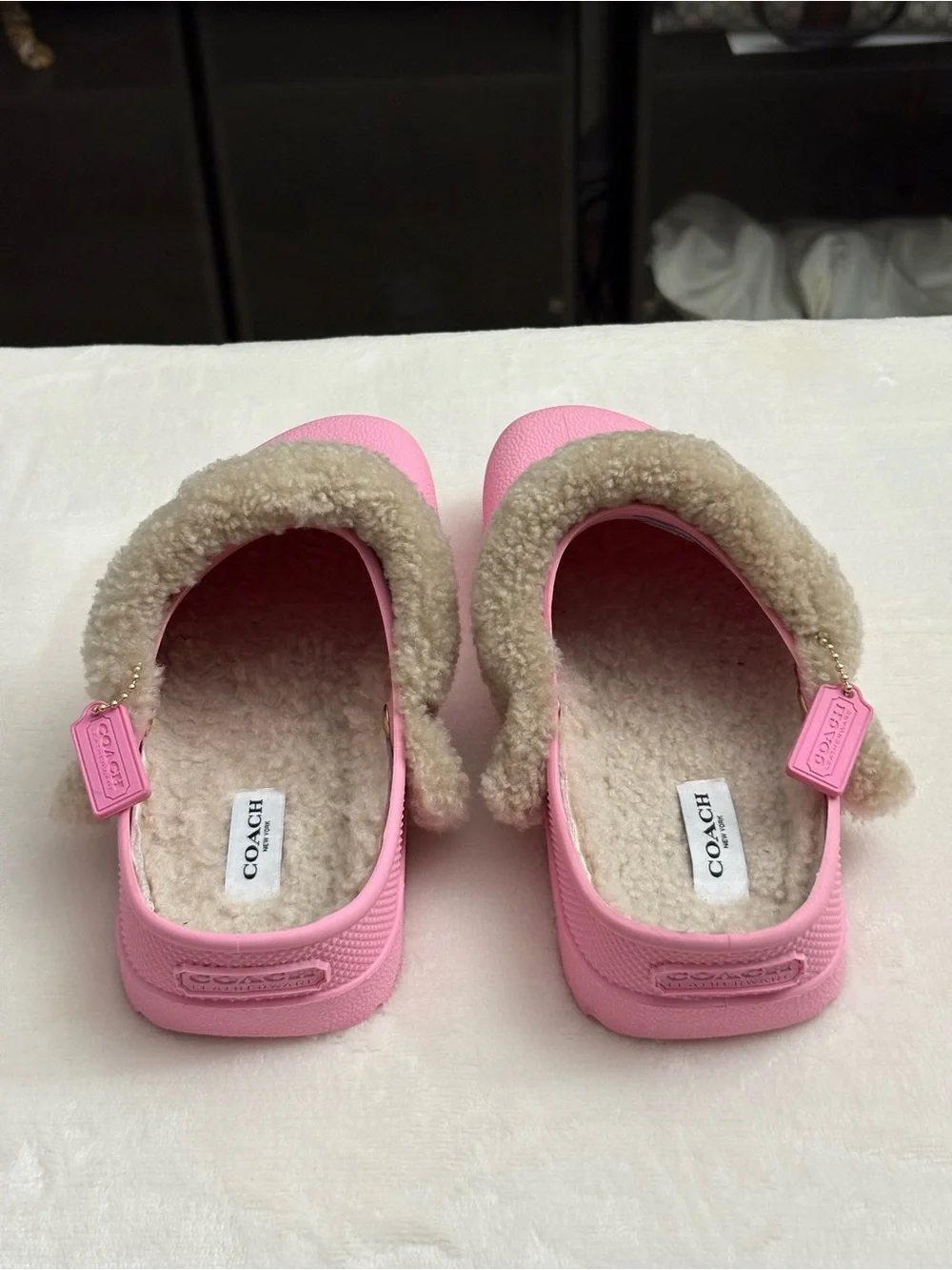 Coach Women’s Lola Clog in Pink Carnation.  Slip On- Size 5.